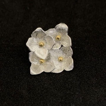 Malcolm Appleby Flowers Pendant with 18ct Gold Dots